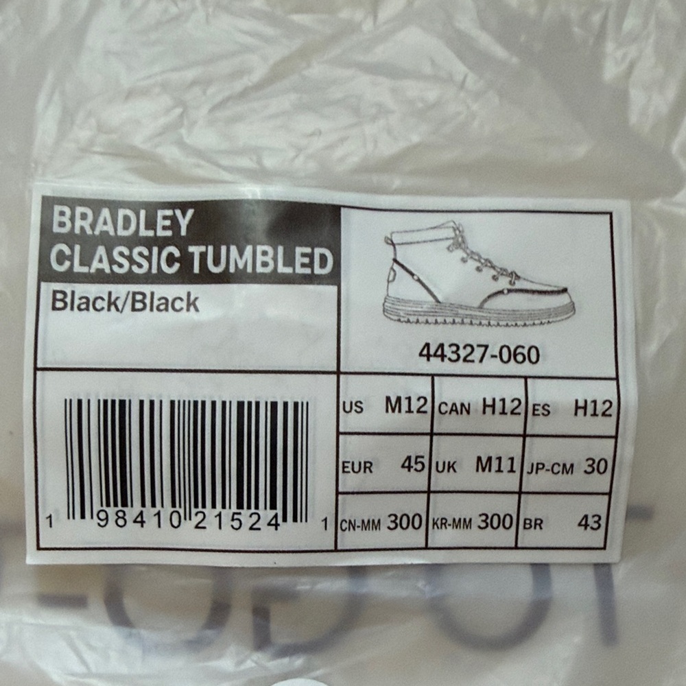 Hey Dude Men's Black Lace-Up Boots - Picture 4 of 5